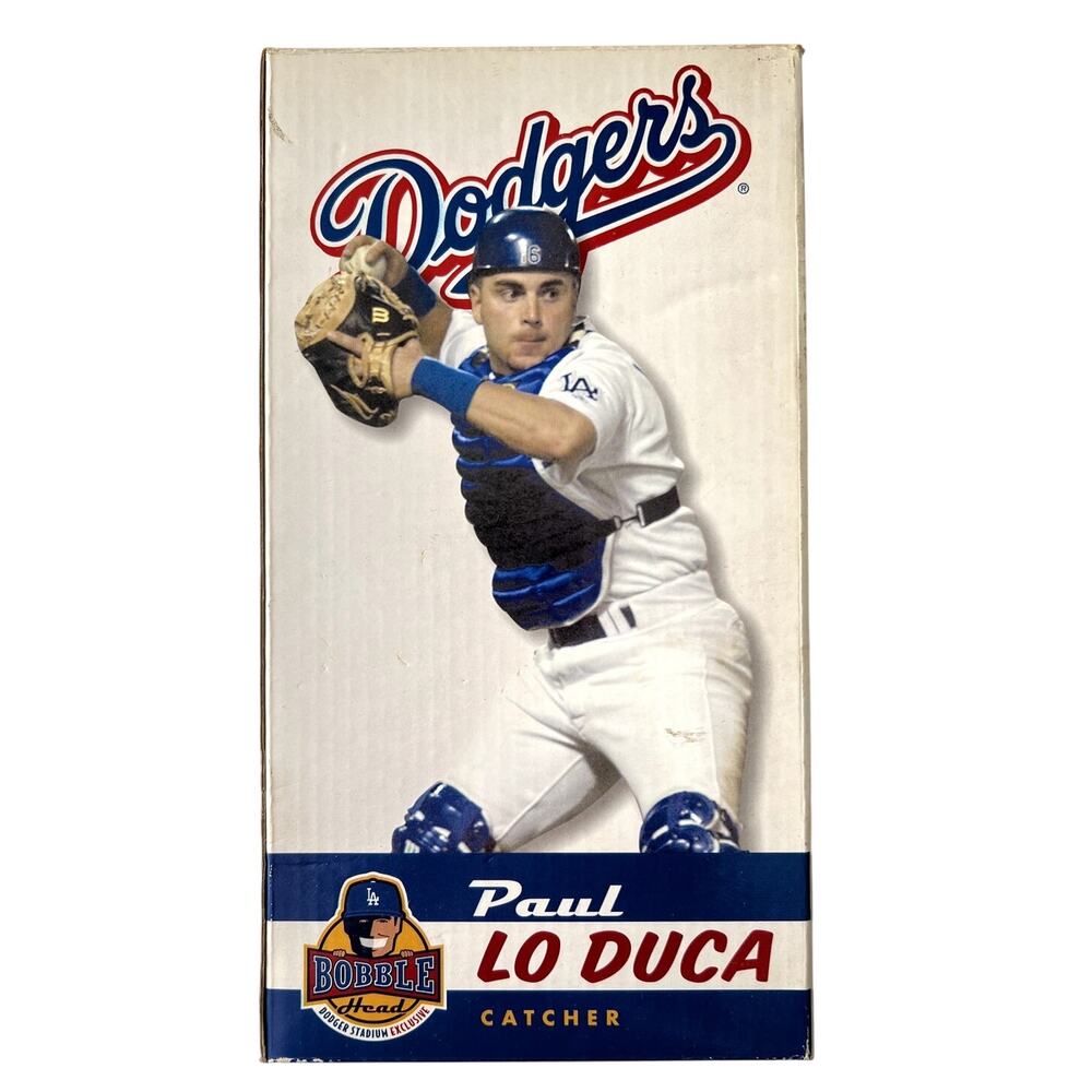 Paul Lo Duca Dodger Bobblehead Includes original game tickets New In Box Rare